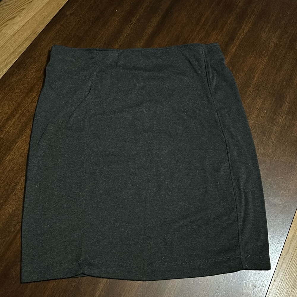 Black mini skirt
